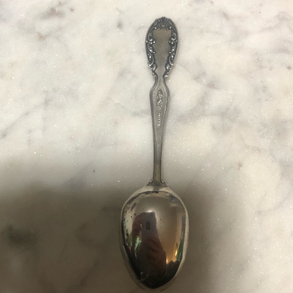 Vtg Sterling Silver Baker Manchester Kansas American USA Souvenir Spoon 5” - Picture 5 of 6